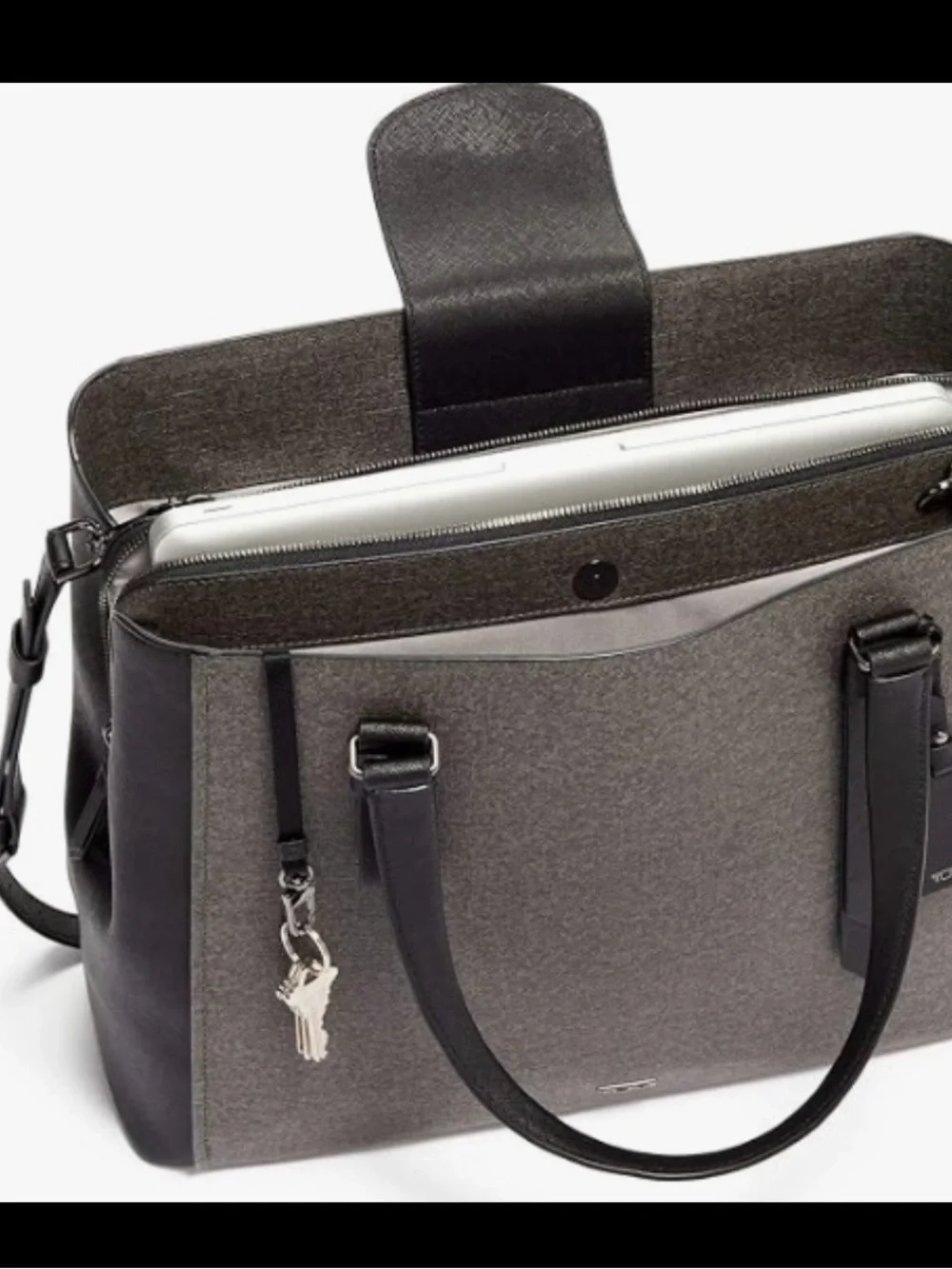Tumi Gray and Black Women’s Laptop Tote